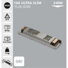 24V-10A 240W SUPER SLİM TRAFO